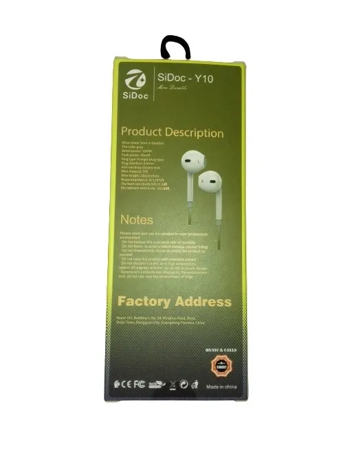 سماعات الأذن - Écouteurs kit SiDoc Y10 avec bouton de commande du volume - الصورة 2