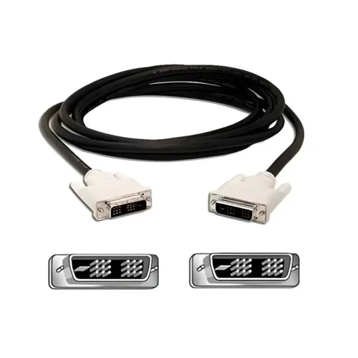 كابل رقمي للشاشة -  Cable DVI NUMERIQUE Digital Visual Male/Male 2m pour les écrans