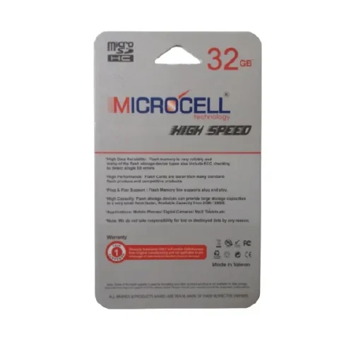 ⁦بطاقة الذاكرة 32 جيغا  - Carte mémoire MICROCELL 32GB classe10⁩ - الصورة ⁦2⁩