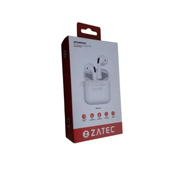 سماعات الاذن بلوثوت - Ecouteur kit Bluetooth ZATEC Joyairpods Tws Earphone sans fil double - الصورة 2