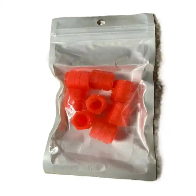 سدادة لمنفاخ عجلات السيارات و الدراجات لون أحمر - Capuchons de tige pour roues de voiture et Moto couleur Rouge