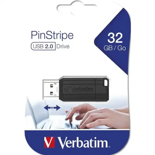 فلاشة 32 جيكا فيرباتيم - Clé Usb 32GB PinStripe Verbatim