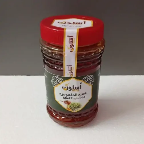 عسل طبيعي الدغموس نصف كلغ تعاونية أسلون - Miel Naturel d'Euphorbe 1/2Kg Coopérative Aslon