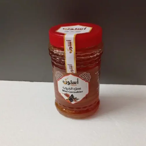 عسل طبيعي الخروب نصف كلغ تعاونية أسلون - Miel Naturel d'CAROUBIER 1/2Kg Coopérative Aslon