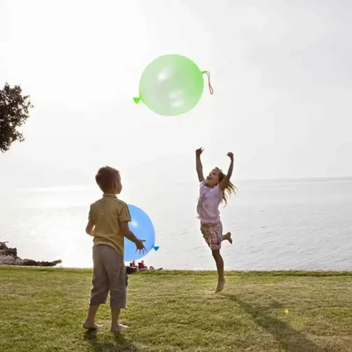 ⁦بالونات مطاطية كبيرة قابلة للنفخ - Ballons grand format gonflables avec élastique⁩ - الصورة ⁦2⁩