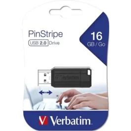 فلاشة 16 جيكا فيرباتيم – Clé Usb 16GB PinStripe Verbatim